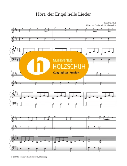 Hört, der Engel helle Lieder